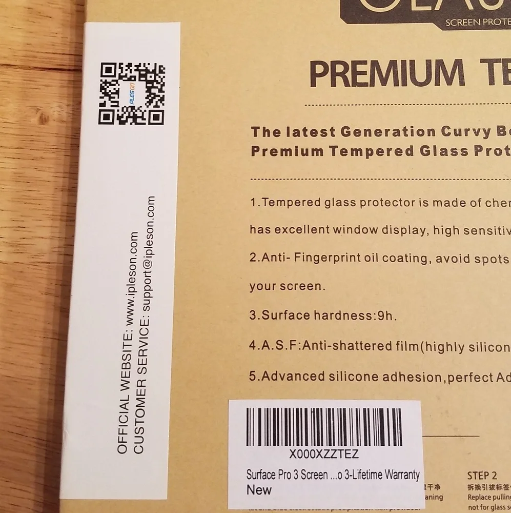 Pleson Surface Pro 3 Glass Screen Protector NWT